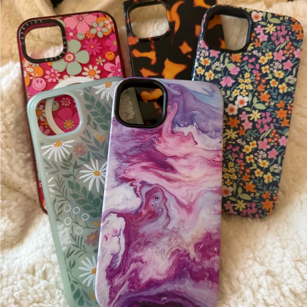 Floral and Abstract Patterned Phone Cases